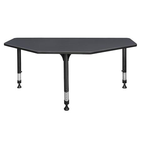 Regency I-Promise Desks, 24 D X 23-34 H, 60 W X Wood, Metal, Grey IP2SD6024GY